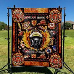 Firefighter Td2809494 Quilt Blanket and Home Decor