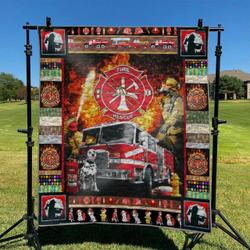 Firefighter Td2809497 Quilt Blanket and Home Decor