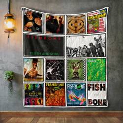 Fish Bone Album Covers Quilt Blanket and Home Decor