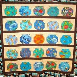 Fish Cla1710156Q Quilt Blanket and Home Decor