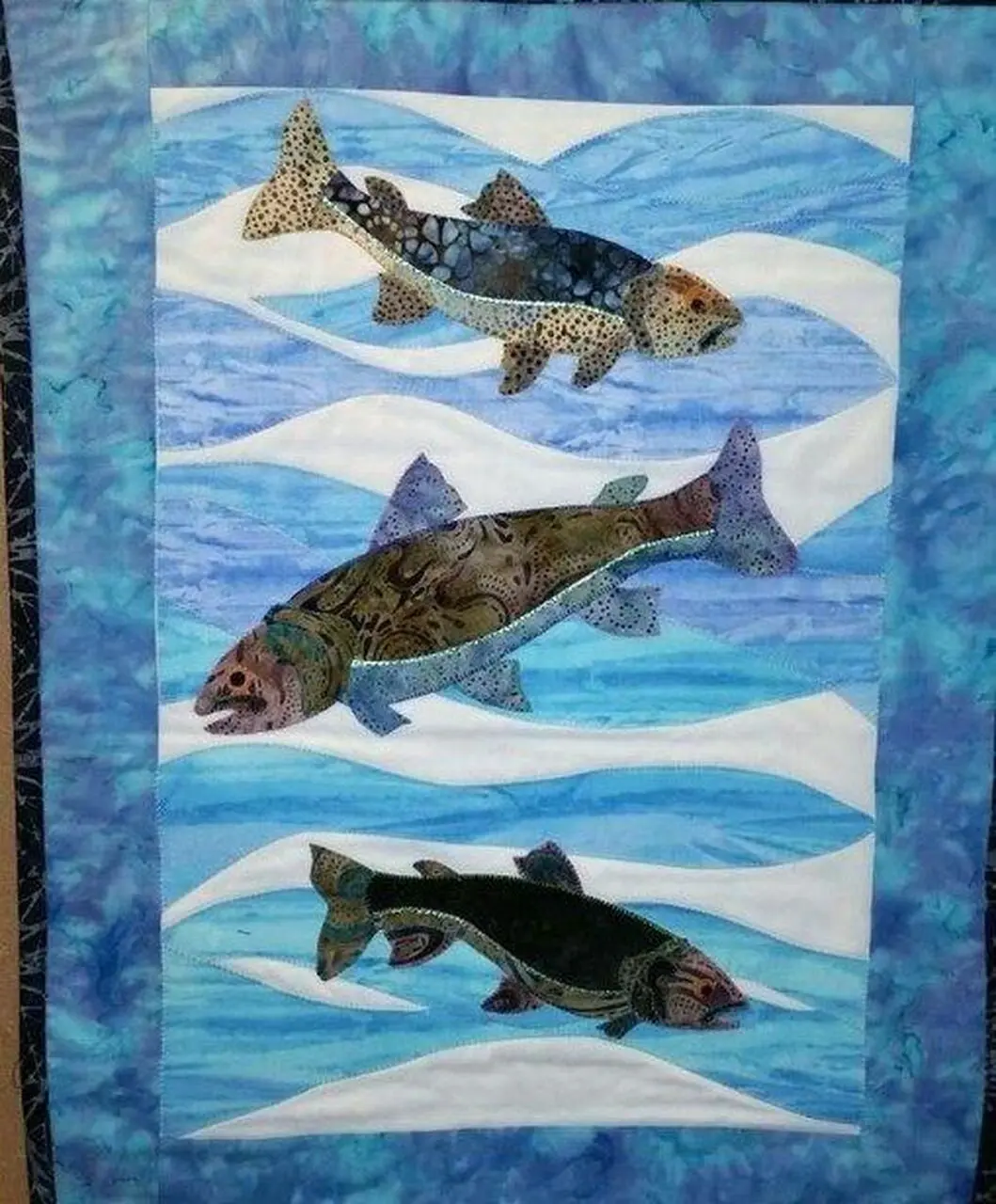 Fish Cla1910175Q Quilt Blanket and Home Decor