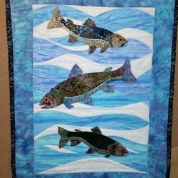 Fish Clt1610056H Quilt Blanket and Home Decor