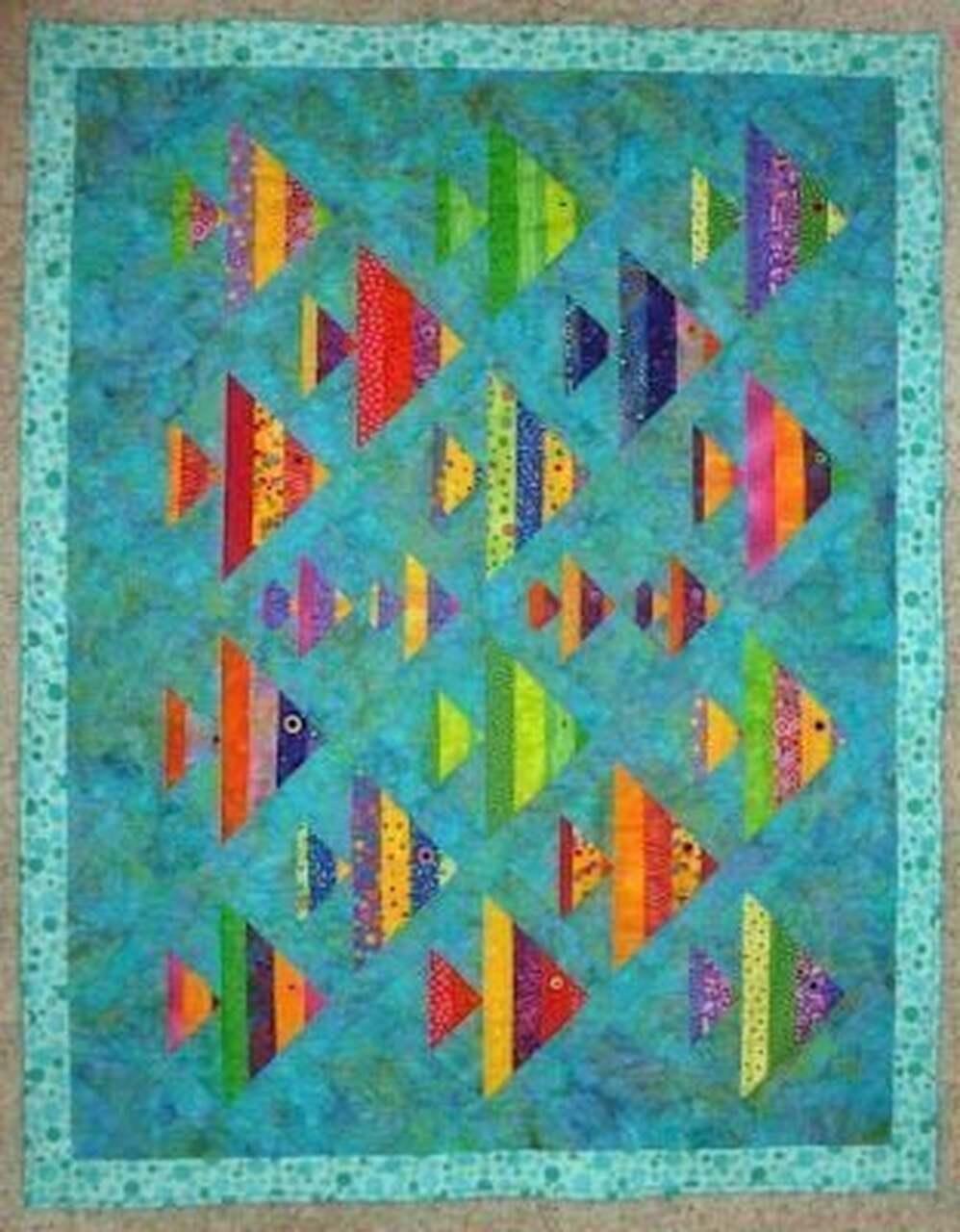Fish Hur Quilt go and Home Decor