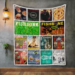 Fishbone Album Covers Quilt Blanket and Home Decor