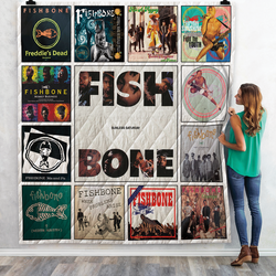 Fishbone Singles Quilt Blanket Ver 13 and Home Decor