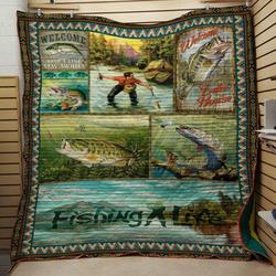 Fishing A Life Quilt and Home Decor