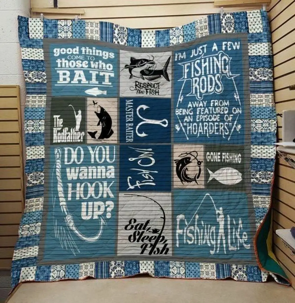 Fishing Ah Quilt Derqcu and Home Decor