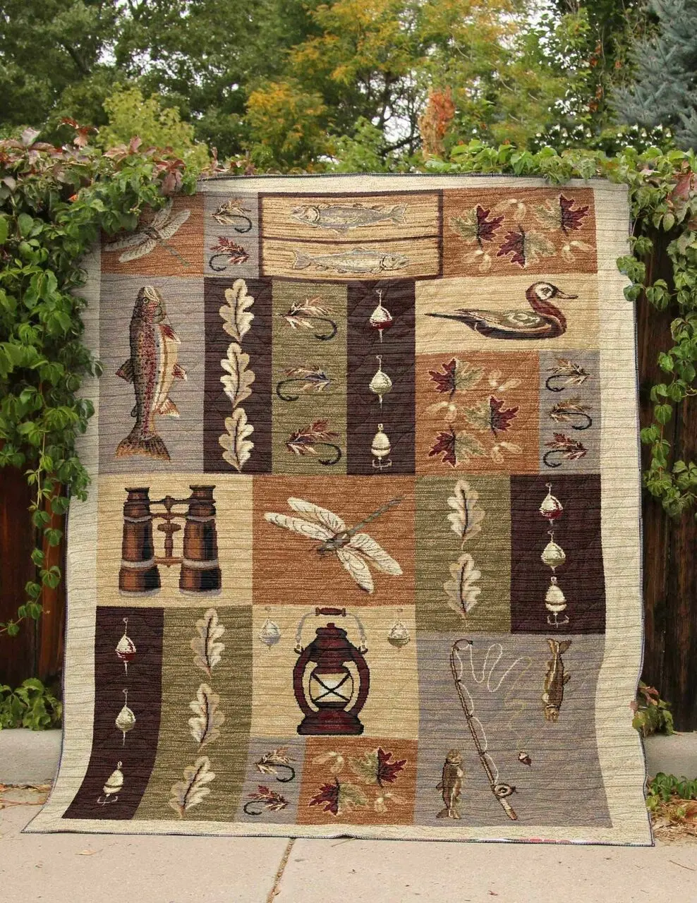 Fishing Memory Hur Quilt ig and Home Decor