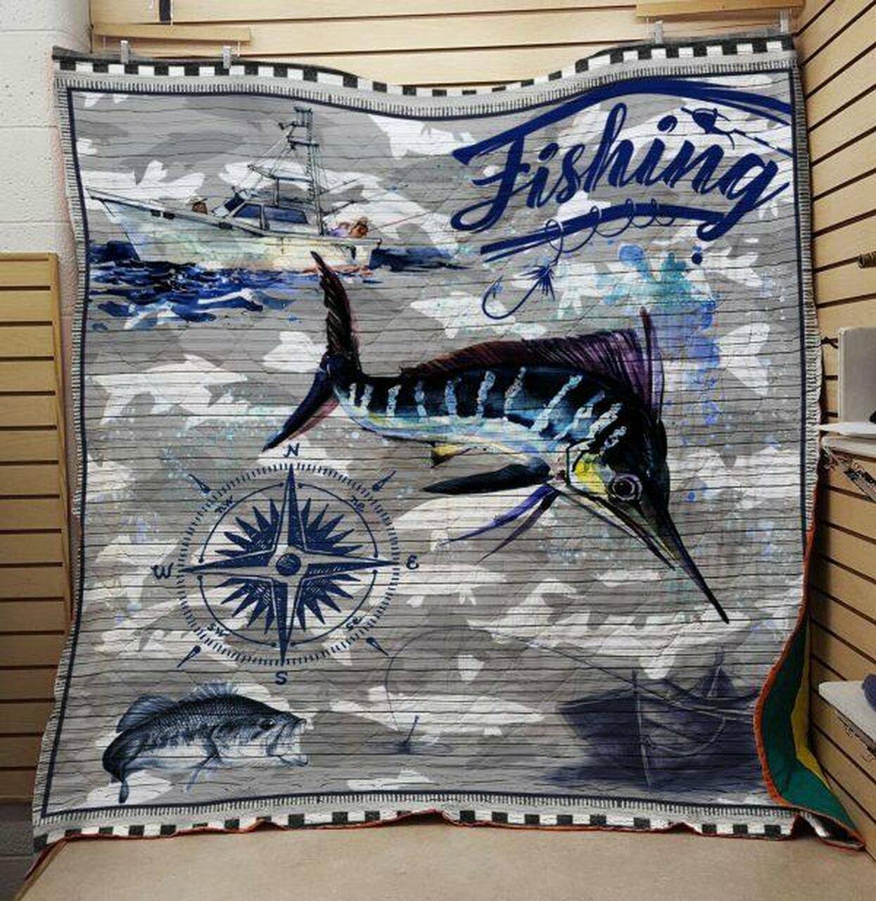 Fishing Quilt V3 and Home Decor