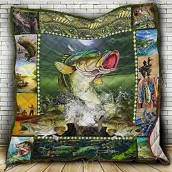 Fishing Time Hur Quilt kf and Home Decor