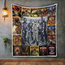 Five Finger Death Punch 1 Album Covers Quilt Blanket and Home Decor