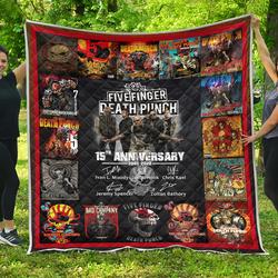 Five Finger Death Punch Anniversary Quilt and Home Decor