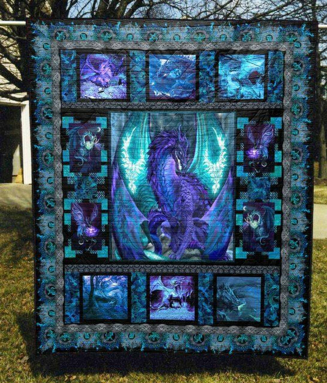 Flame Of Sapphire Quilt Blanket Qq26 Quilt and Home Decor
