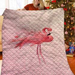 Flamingo Cla05121186Q Quilt Blanket and Home Decor