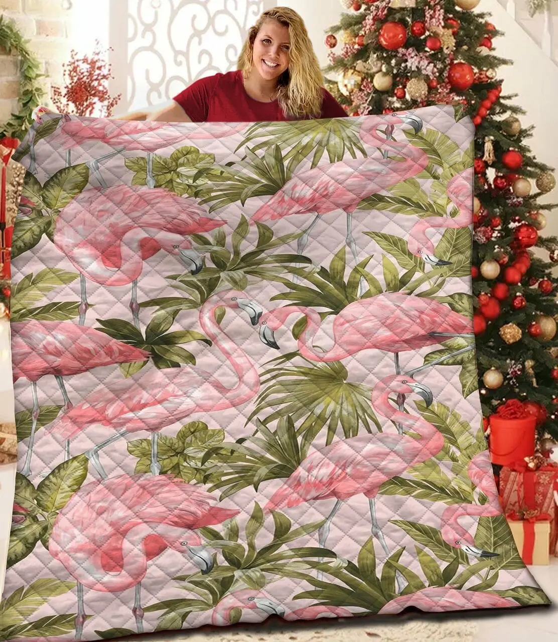 Flamingo Quilt Ivz and Home Decor
