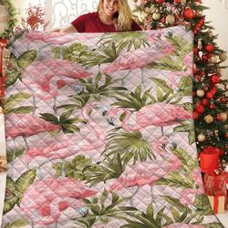 Flamingo Quilt Ivz and Home Decor