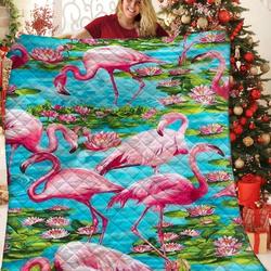 Flamingo Quilt Iwo and Home Decor