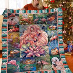 Flamingo Quilt Izg and Home Decor
