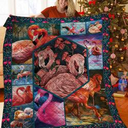 Flamingo Quilt Izv and Home Decor