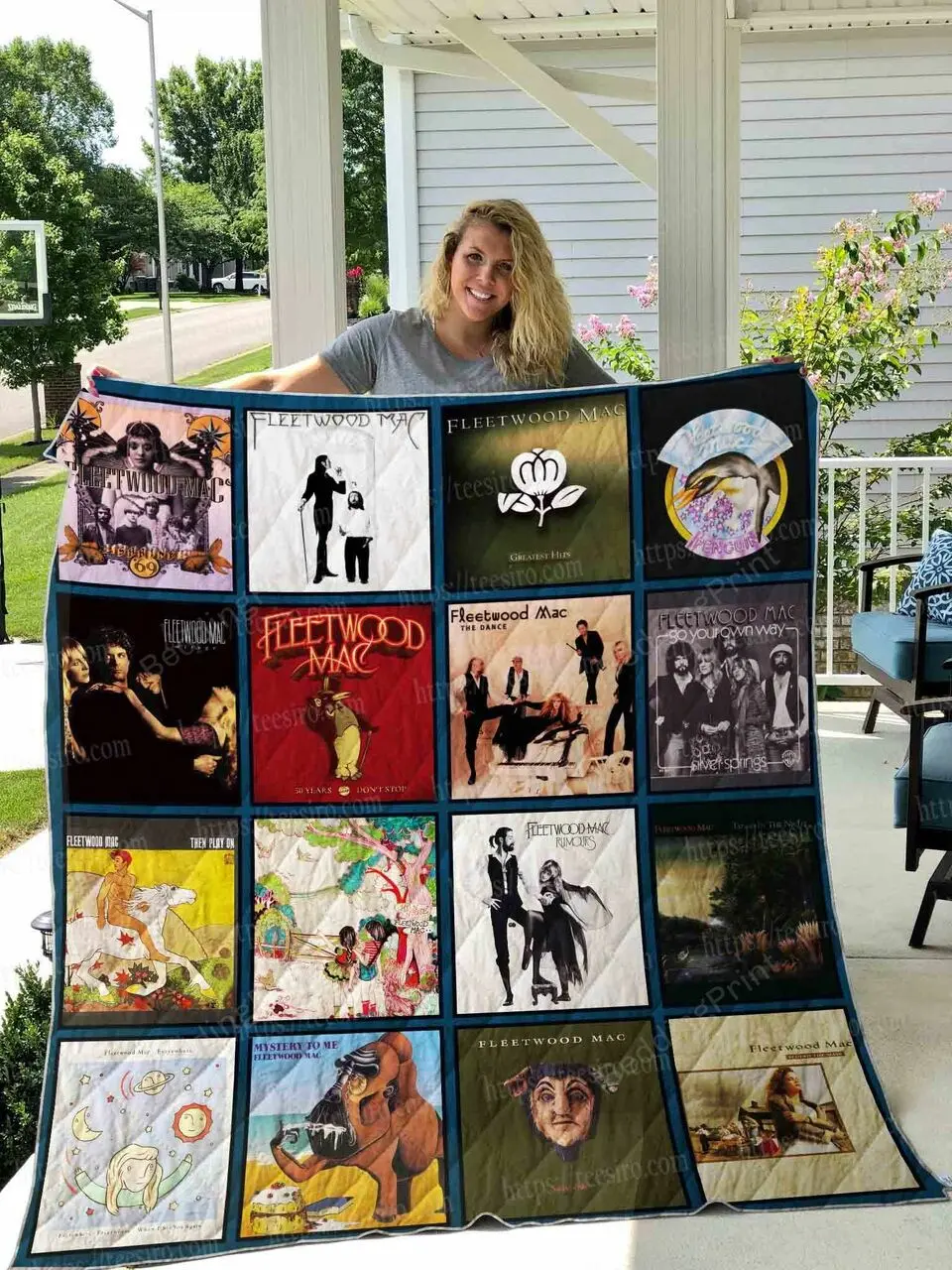 Fleetwood Mac Quilt Blanket 01 and Home Decor
