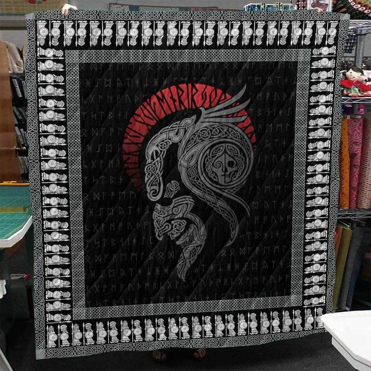 Floki Viking Cl2100191Mdq Quilt Blanket and Home Decor