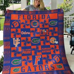 Florida Gators 1 Blanket Th1607 Quilt and Home Decor