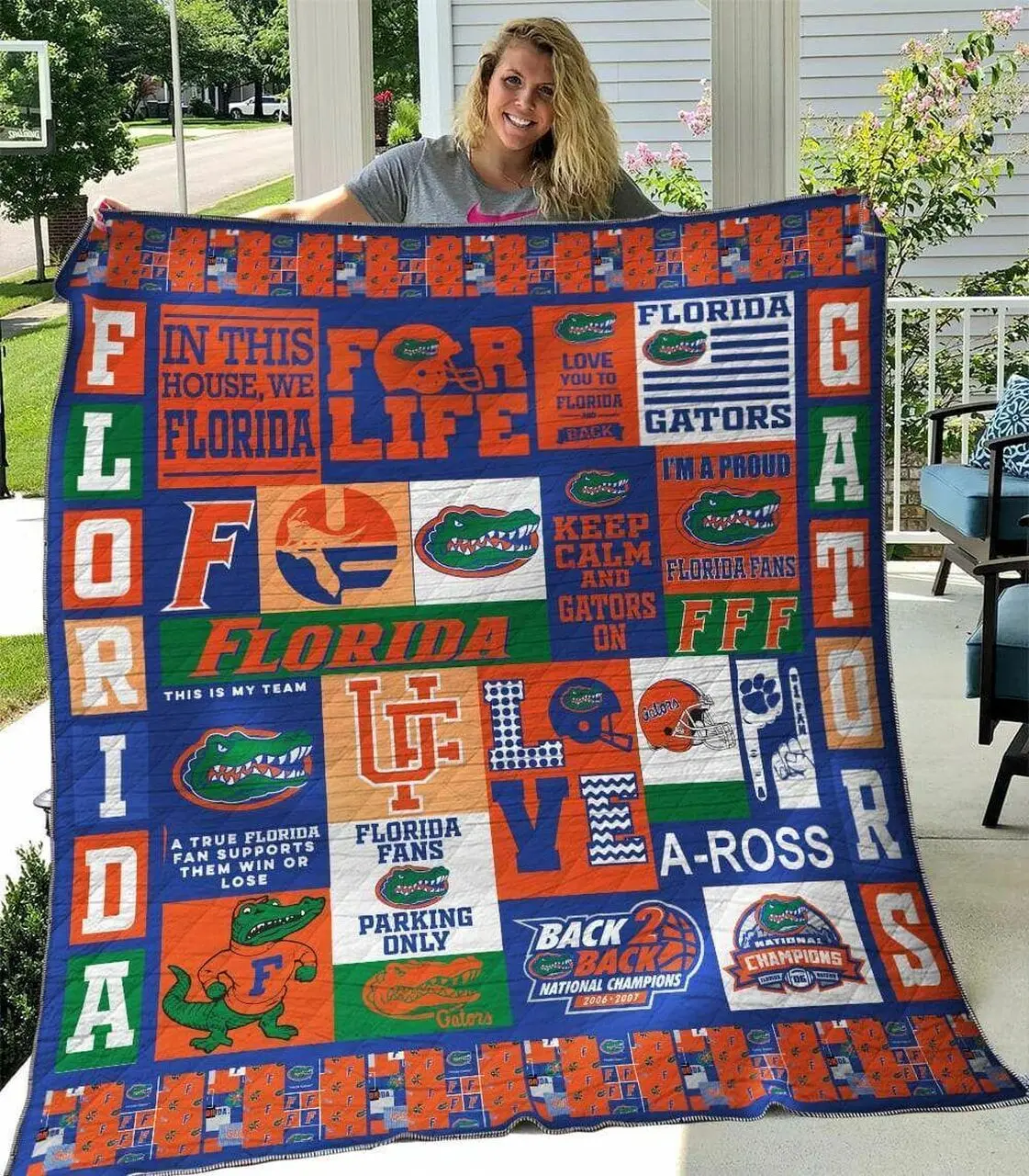 Florida Gators B270623 Quilt Blanket and Home Decor