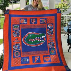 Florida Gators Quilt Blanket  Limited Quilt Blanket and Home Decor