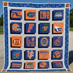 Florida Gators Ver1 Quilt Blanket and Home Decor