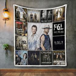 Florida Georgia Line Album Covers Quilt Blanket and Home Decor