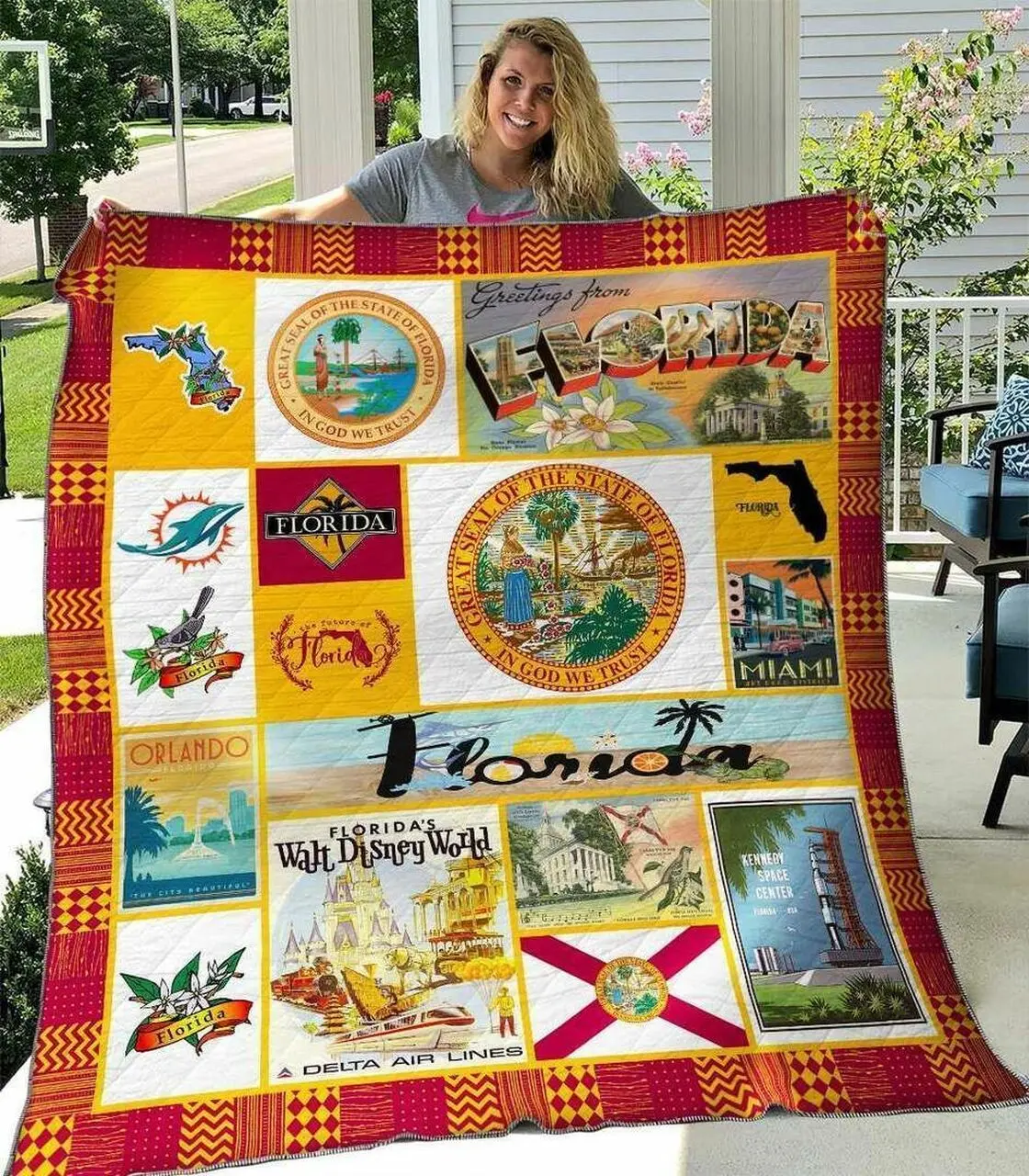 Florida State DHCDHC DT2210 Quilt Blanket and Home Decor