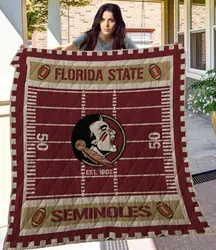 Florida State Seminoles 2 Quilt Blanket and Home Decor
