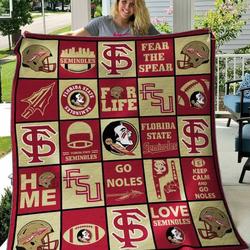 Florida State Seminoles Quilt Blanket B080612  Quilt and Home Decor