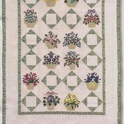 Flower Basket Hur Quilt Cysivv and Home Decor