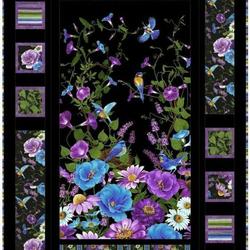 Flower Bird Hur Quilt js and Home Decor