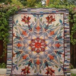 Flower Blanket Cl06120184Mdq Quilt Blanket and Home Decor
