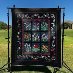Flower Garden DHCLD0909 Quilt Blanket and Home Decor
