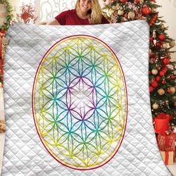 Flower Of Life Quilt Iqp and Home Decor