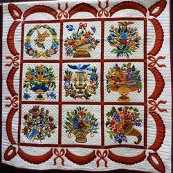 Flower Pot Cla1110288Q Quilt Blanket and Home Decor