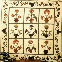 Flower Pot Hur Quilt Bevrcz and Home Decor