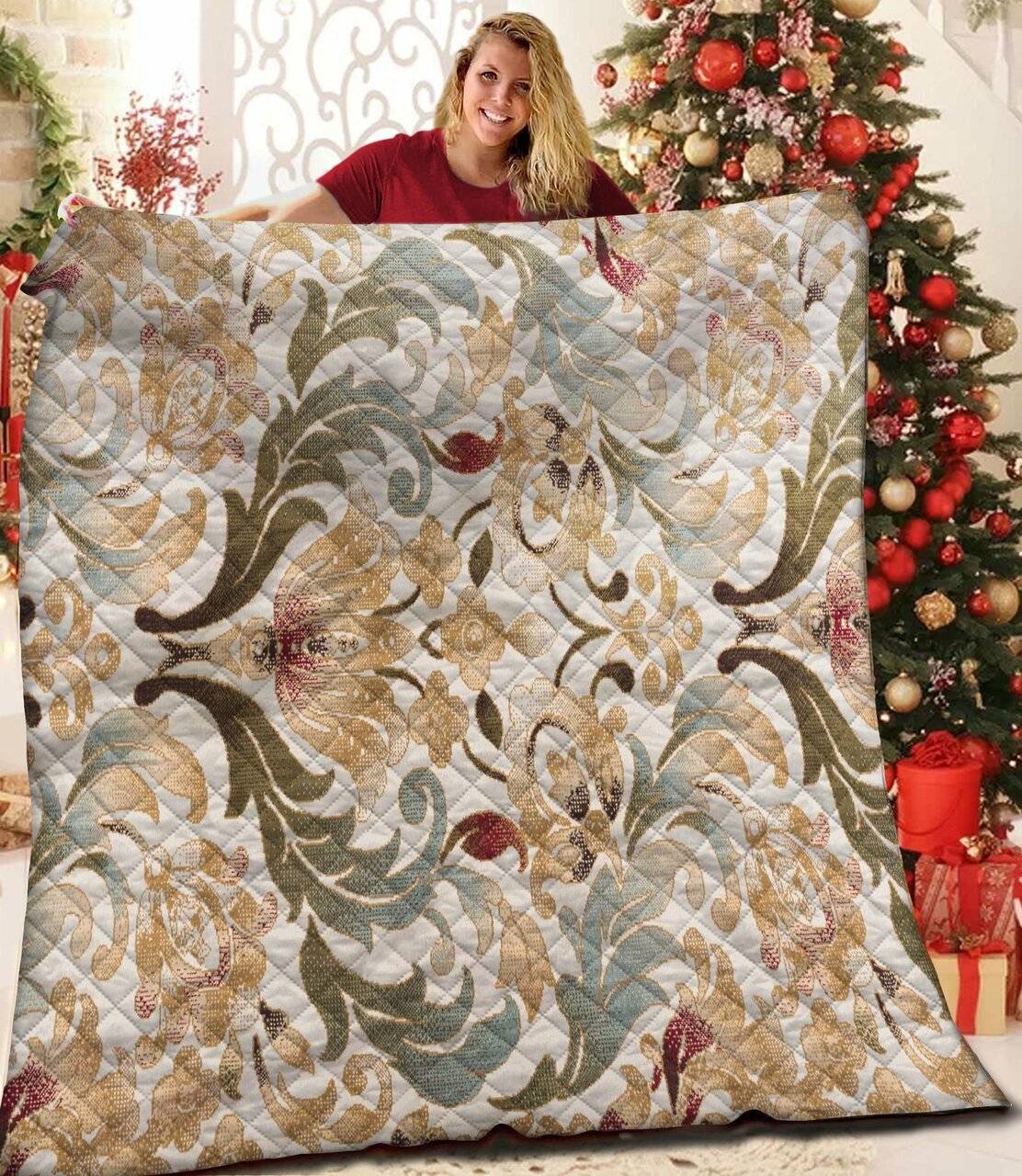 Flower Quilt Ini and Home Decor