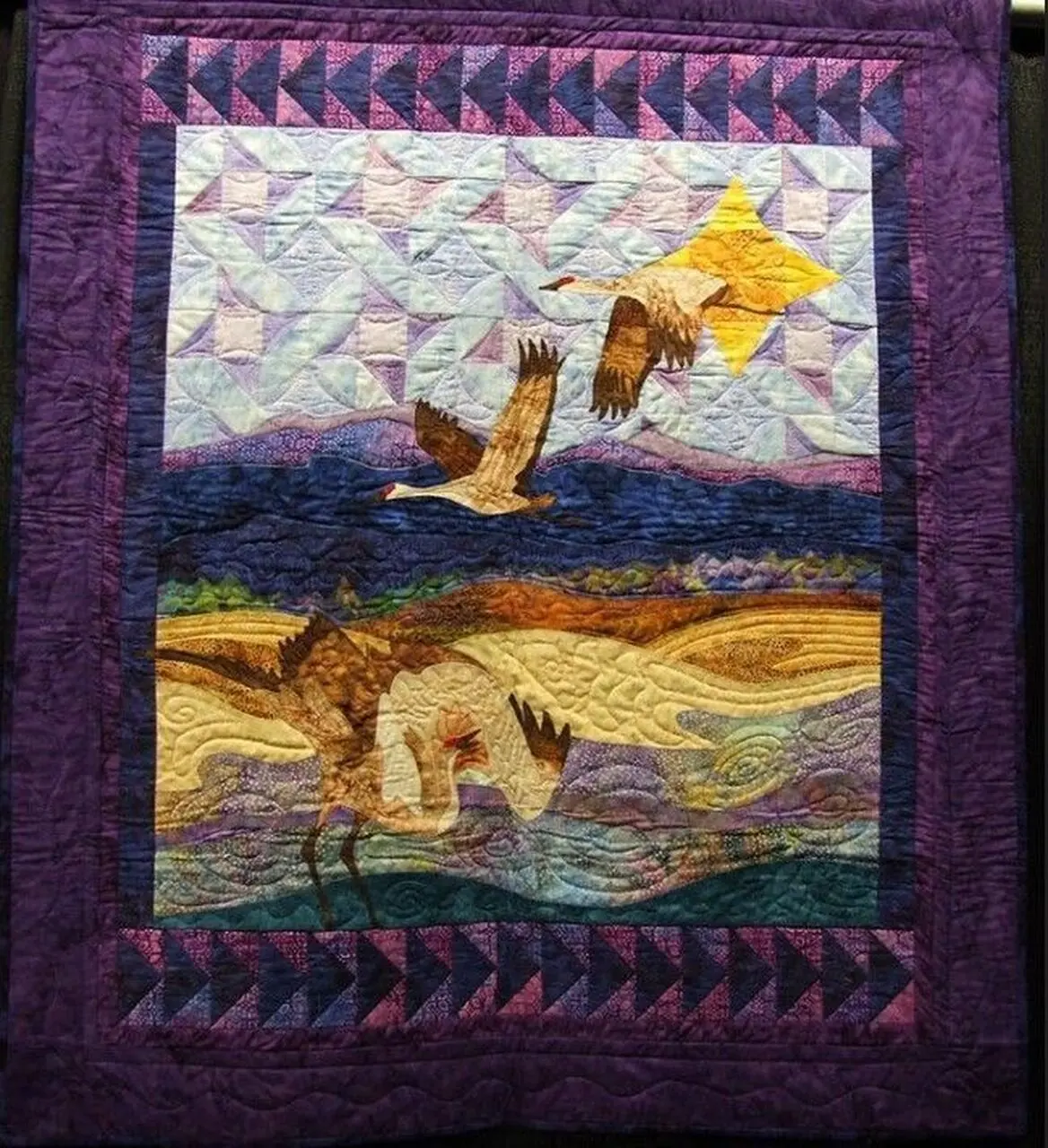 Flying Back Home Quilt Blanket and Home Decor