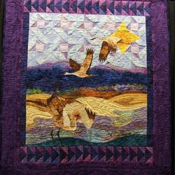 Flying Back Home Quilt Blanket and Home Decor
