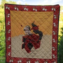 Flying Dog Premium Quilt Yk and Home Decor