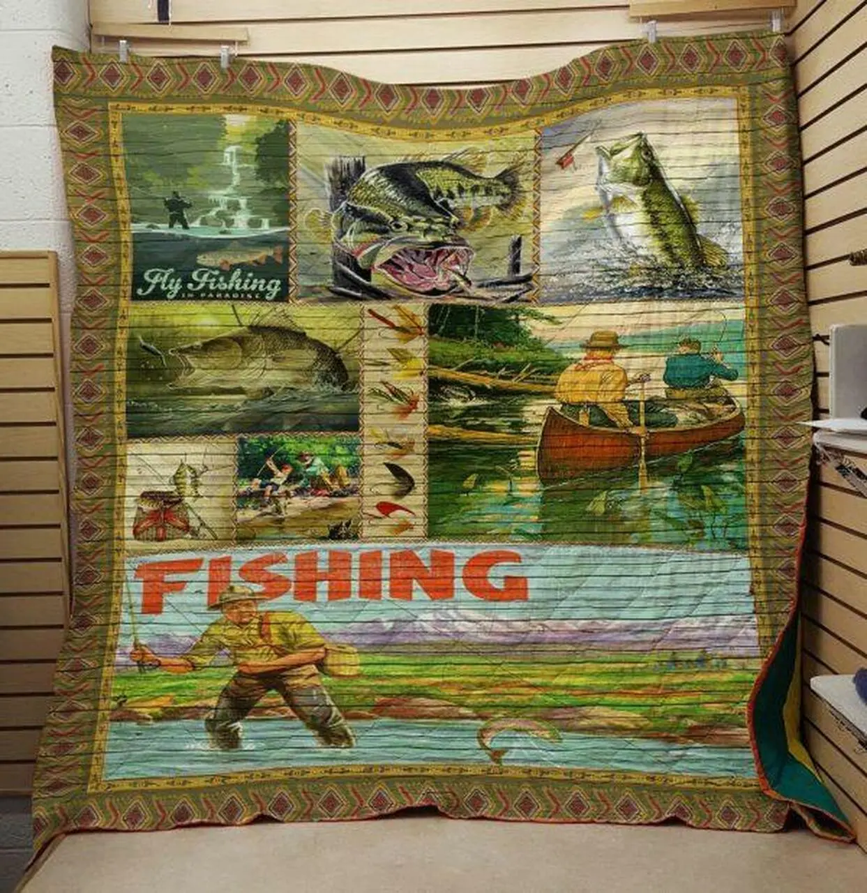 Flying Fishing Quilt and Home Decor