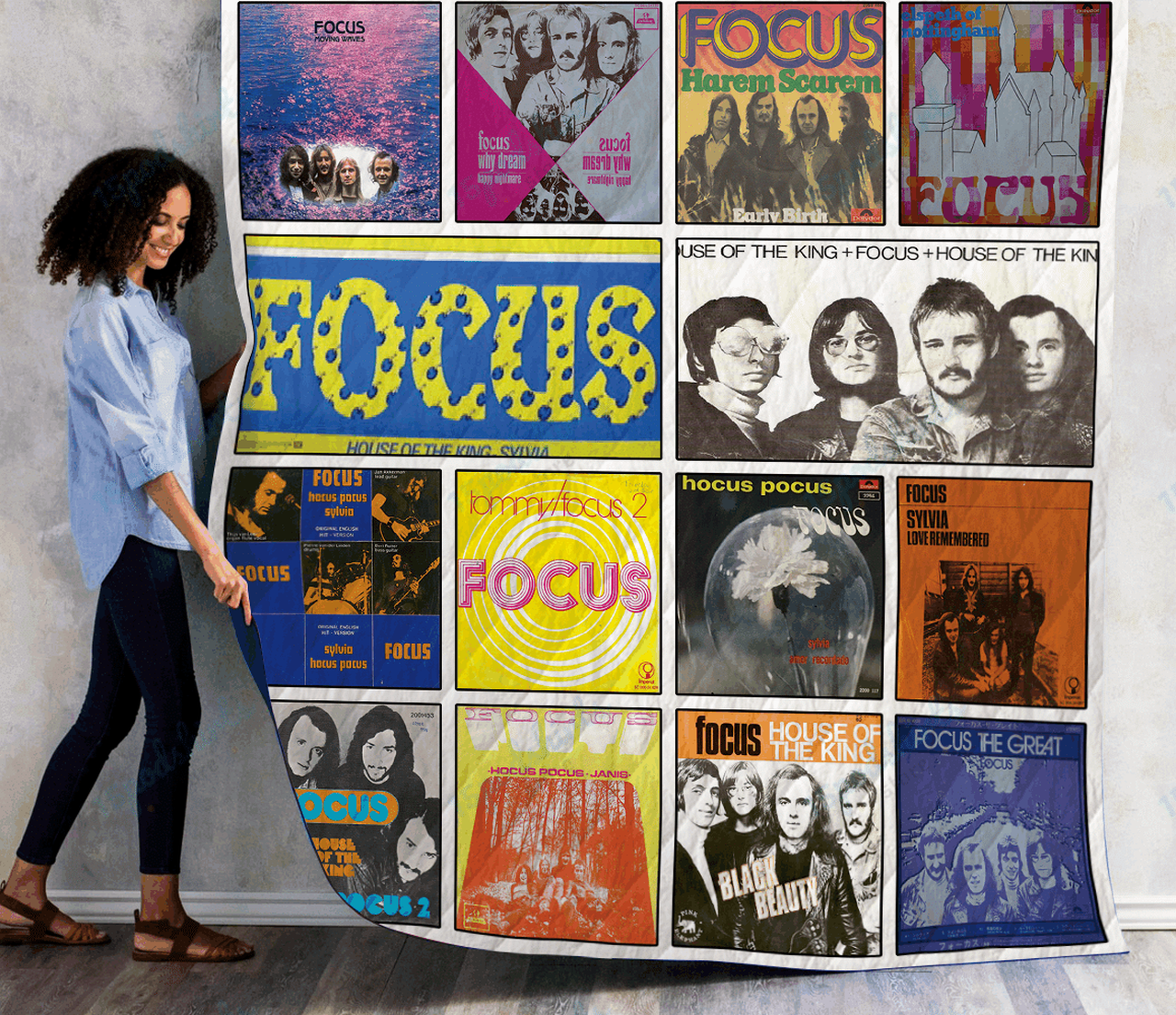 Focus Singles Quilt Blanket Ver 14 and Home Decor