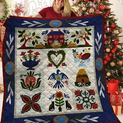 Folk Art Quilt Hhp and Home Decor