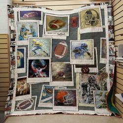 Football 203057 Quilt Blanket  Quilt and Home Decor