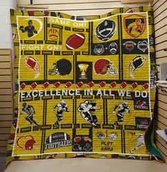 Football 2702012 3D Customized Quilt Blanket 717 and Home Decor