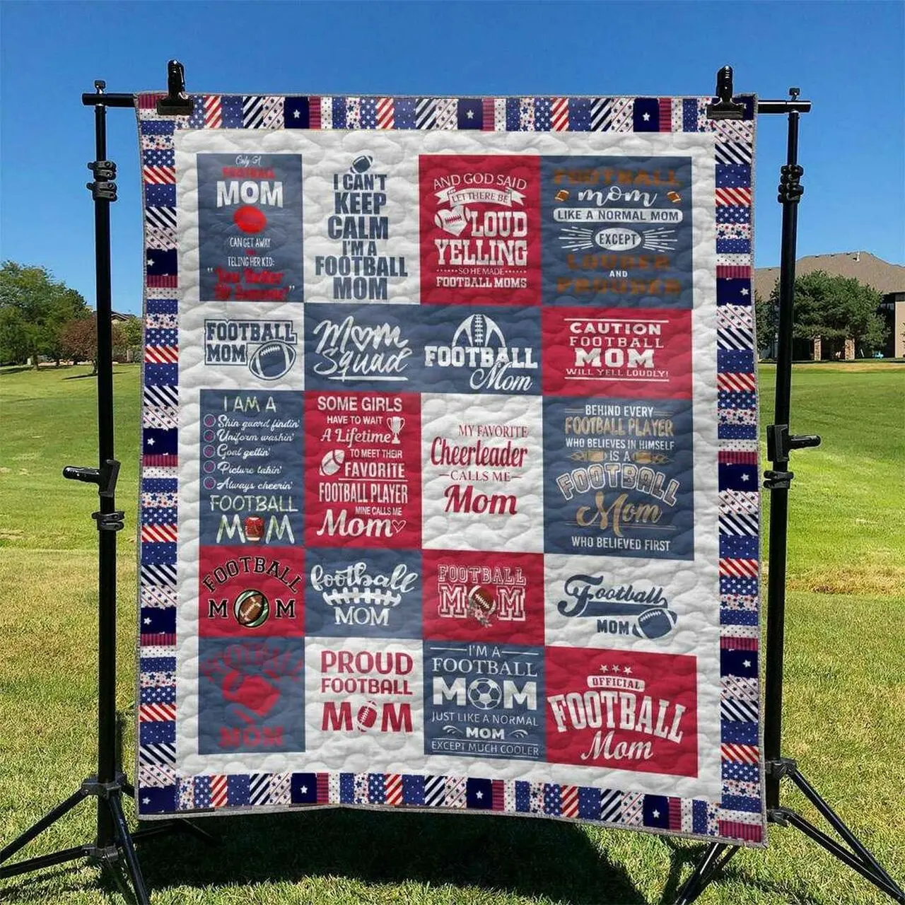 Football Mom Td2809543 Quilt Blanket and Home Decor